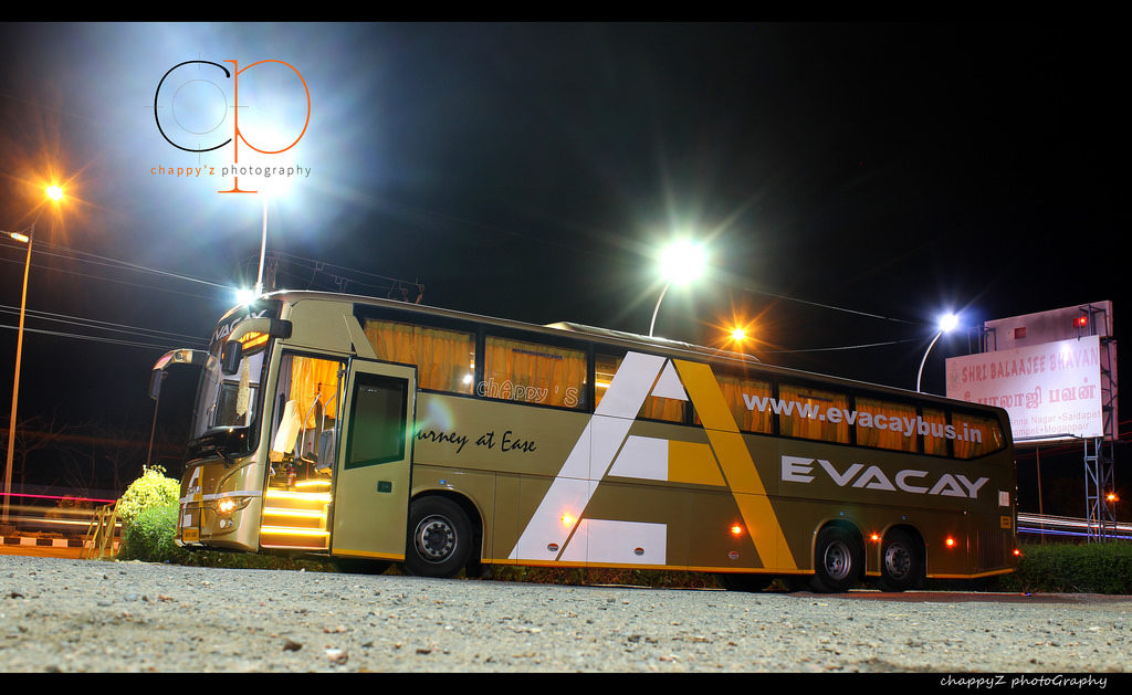 Evacay Bus Service From Chennai to Coimbatore – Scania and Sleeper