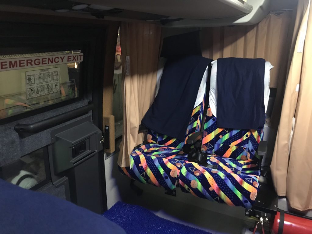 Parveen Travels B11R Chennai Cochi Pondicherry Emergency Exit