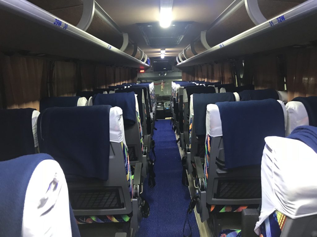 Parveen Travels B11R Chennai Cochi Pondicherry Front Seats View